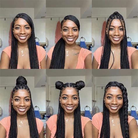 If you're bored of wearing your hair in a plain ponytail, then you must try straight hair with side bangs. Queen on Instagram: "Some cute different ways to style ...