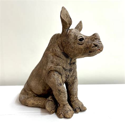 Julie Wilson Baby Rhino Ceramic Available To Purchase At Iona House
