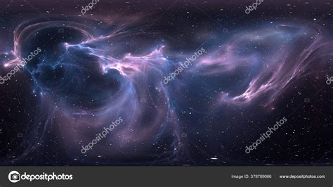 360 Degree Space Nebula Panorama Equirectangular Projection Environment