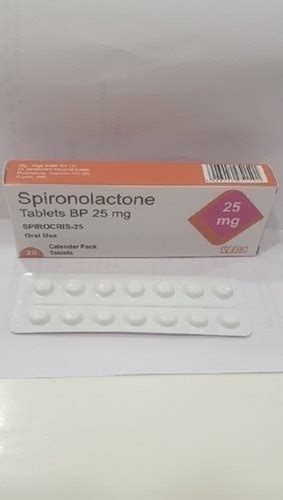 Spironolactone 25 Mg Tablet Cool And Dry Place At Best Price In Vadodara Vega Biotec Pvt Ltd