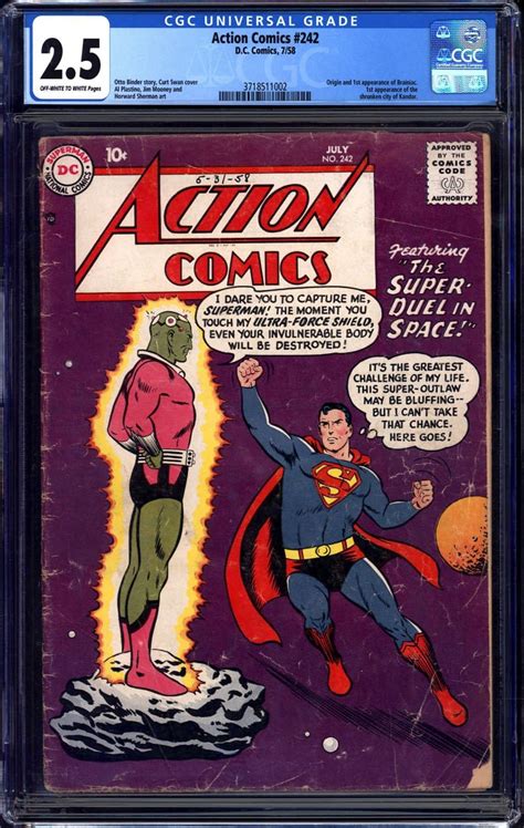 Superman Battles Brainiac For The First Time On Auction Today