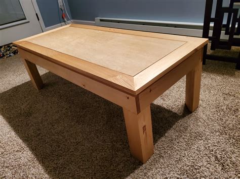 Coffee table from week 4 of Weekend Woodworker course. Happy with how