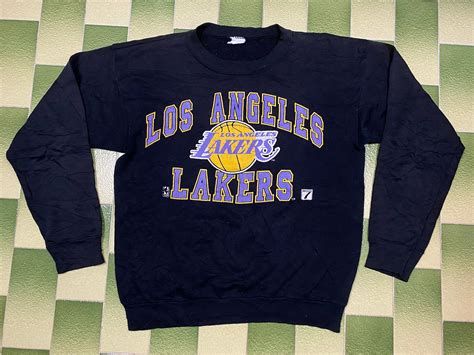 Vintage Nba Los Angeles Lakers Sweatshirt Usa Basketball Pullover Size L