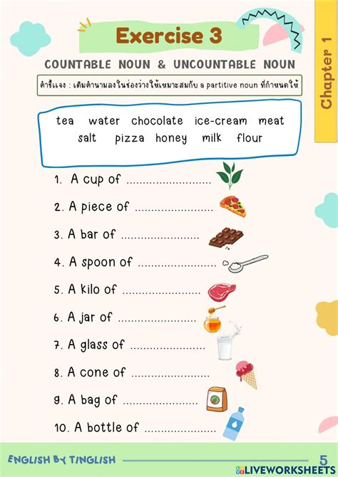Countable Nouns Worksheets K5 Learning Countable And Uncountable