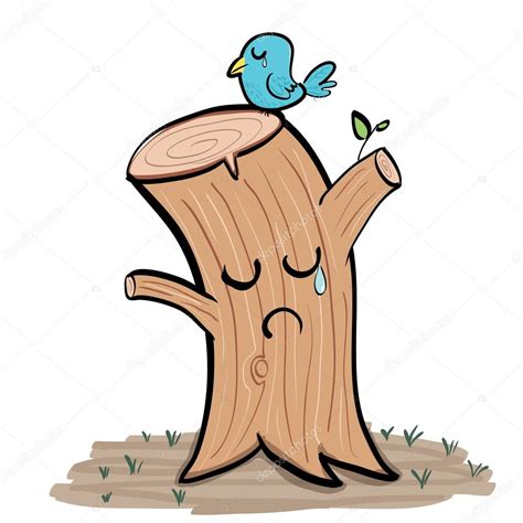 Crying Tree Stump Stock Vector Image By ©yaistantine 120066152