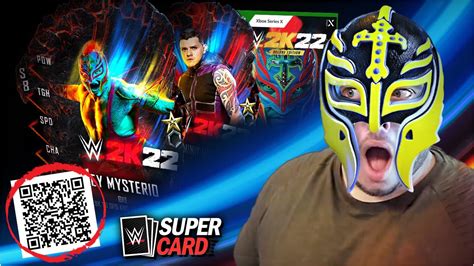 Wwe 2k22 Qr Code Pack Opening Limited Edition Rey And Dominik Mysterio