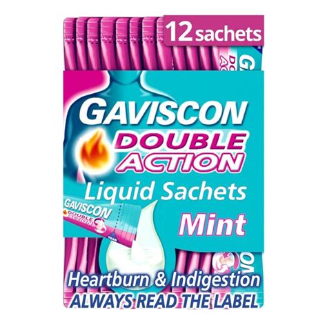 Gaviscon double action drug information: Buy Gaviscon Double Action Liquid Sachets | Chemist Direct