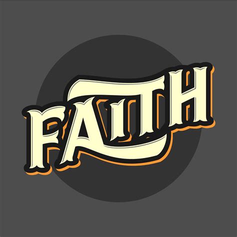 Faith Retro Typography Vector 224375 Vector Art At Vecteezy