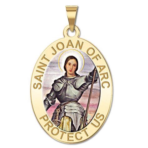 Saint Joan Of Arc Religious Medal Color Exclusive St410 Oc