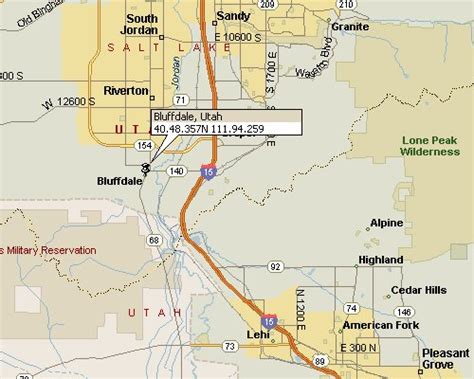Bluffdale Utah Map 1