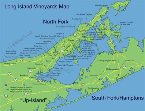 Map Long Island Long Island Winery Long Island Sound Island Map Winery Map Greenport