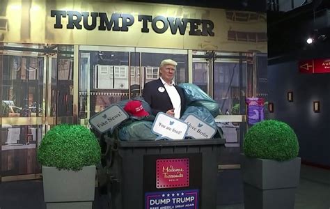 madame tussauds in berlin added a dumpster to their trump display boing boing