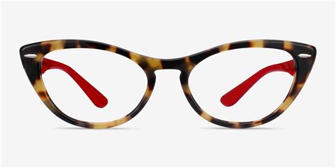 Ray Ban Nina Cat Eye Tortoise Red Frame Glasses For Women Eyebuydirect Canada