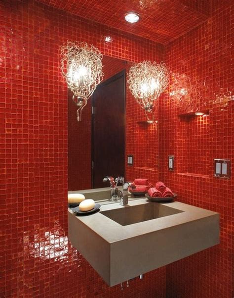Dipped In Cherry Monochromatic Rooms Modern Bathroom Colours Elegant