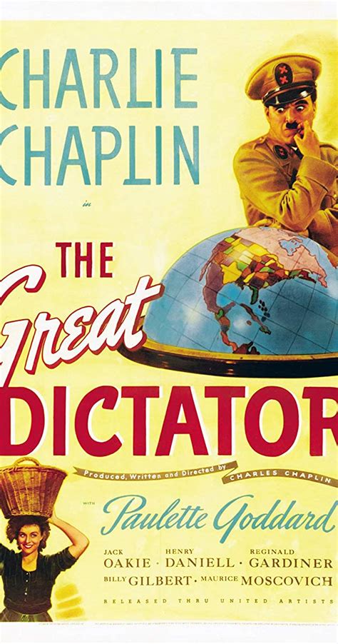 The shipping was prompt especially because i'm. The Great Dictator (1940) - IMDb