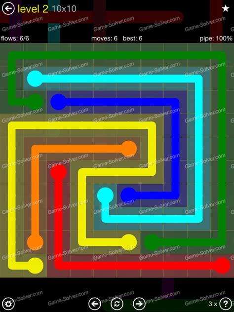 Flow Extreme Pack 2 10x10 Level 2 Game Solver