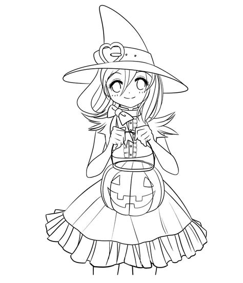 Anime Witch Coloring Page Download Print Or Color Online For Free