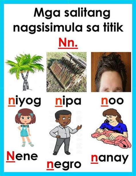Mga Bagay Na Nagsisimula Sa Letrang N Tagalog