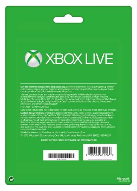 Xbox Live Gold 12 Month Membership Card Xbox One360 Wholesale Scout