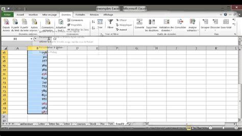 Microsoft Excel 2010 En Francais Tri Des Données Dans Une Feuille De