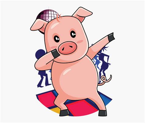 Pig Dancing Free Transparent Clipart Clipartkey