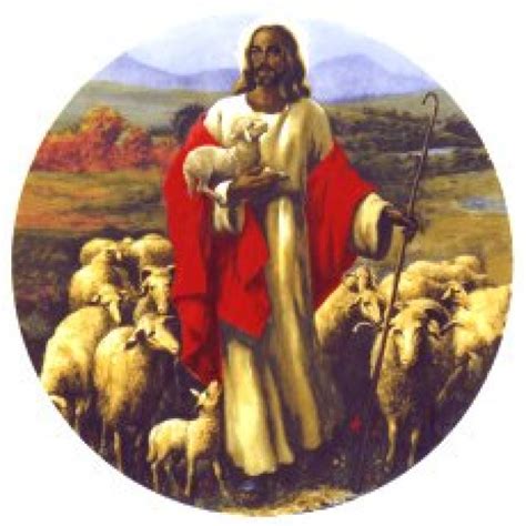 Jesus Christ With Sheep