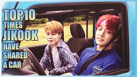 Top 10 Times Jikook Have Shared A Car Youtube