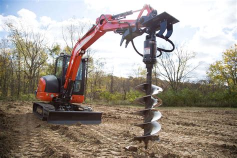 Hydraulic Drive And Auger For 15t Excavator Digger Smiths Hire