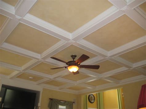 The dimensional aspects of a coffered ceiling are apparent with varied geometrical insets and design. coffered ceiling kits (not) | picture of a coffered ...