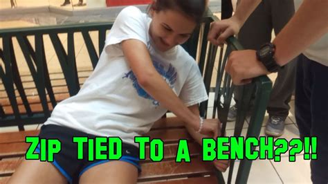 ZIP TIED TO A BENCH Vlog 12 YouTube