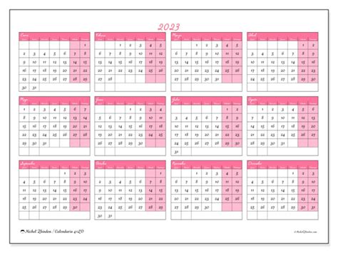 Calendario 2023 Para Imprimir “chile Ld” Michel Zbinden Cl