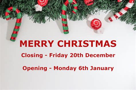 2019 Christmas Closing Times Elmstead Energy Assessments And Building