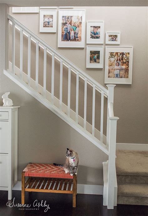 Stairway Photo Gallery Template Straight Staircase Metal Steps Frame