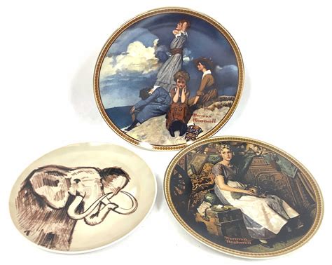 lot 4pc knowles collectible plates