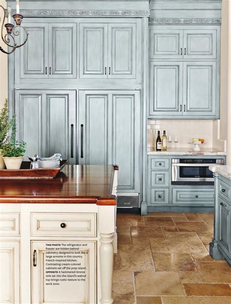 French Country Kitchen In Blue Color Scheme Country Kitchen Country