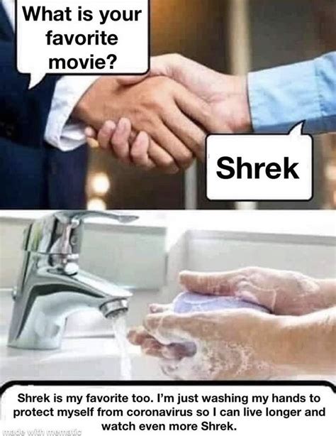 Hand Some Shrek Meme