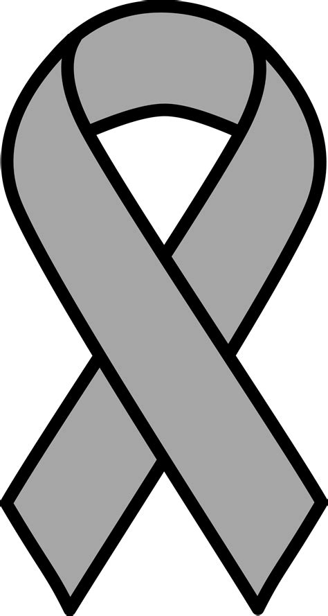What are symptoms and signs of brain cancer? Brain Cancer Ribbon - ClipArt Best