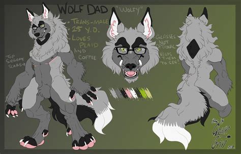 Furry Wolf Base Ref Sheet Bonslugares Wallpaper