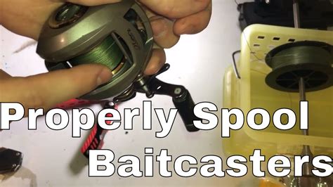 How To Put Line On A Baitcaster Reel Youtube