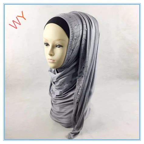 Wholesale Hot Selling Plain Cotton Arab Hijab Sex Jersey Muslim Hijab