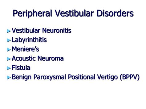 Ppt Vestibular Examination Powerpoint Presentation Id