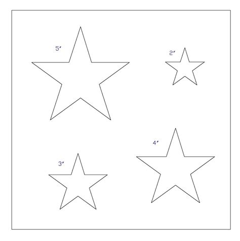 5pointstartemplate With Images Star Template Printable Star