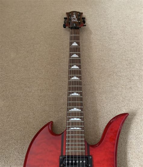 B C Rich Mockingbird NJ Neck Thru Series Electric Guitar Transparent