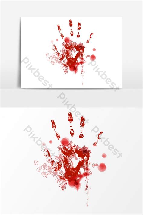 Bloodstains Bloody Handprints Bleeding Halloween Carnival Night Horror