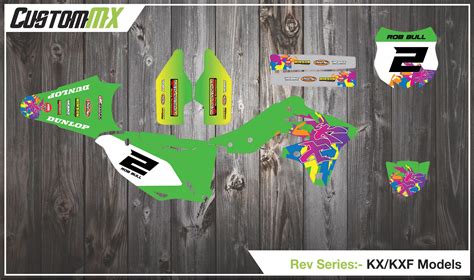 Retro Kawasaki Kxkxf Graphics Kit Custom Mx The Home Of Semi