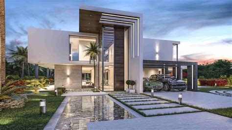 Luxurious Villa Exterior Design Ideas With Modern And
