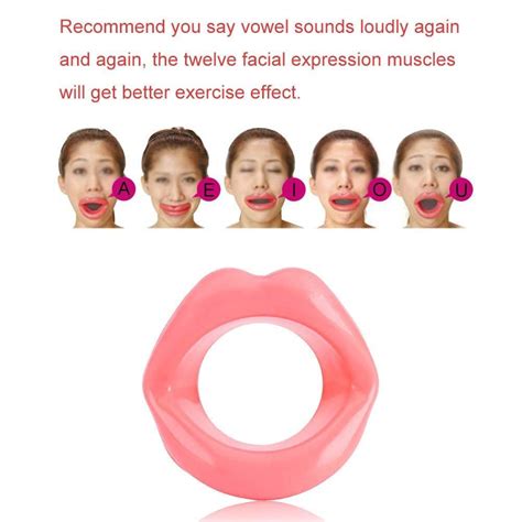 Pieces Healthy Safe Silicone Rubber Anti Wrinkle Anti Aging Face Slimmer Mouth Muscle