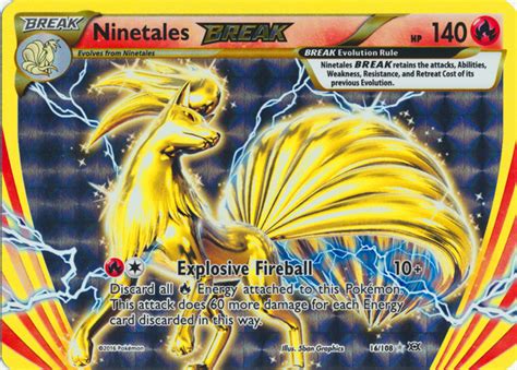 We catch shinies all day slide through! Ninetales BREAK - 16/108 - Rare BREAK - Pokemon Card Singles » XY Evolutions - Collector's Cache