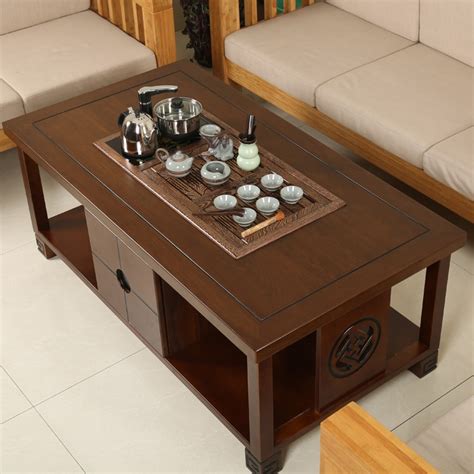 The traditional components of a tea set may vary between societies and cultures. Luxury quality wood kung fu tea table living room coffee ...