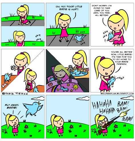 Baconasylum Girl Bird Comics Funny Comics And Strips Cartoons Funny Pictures And Best